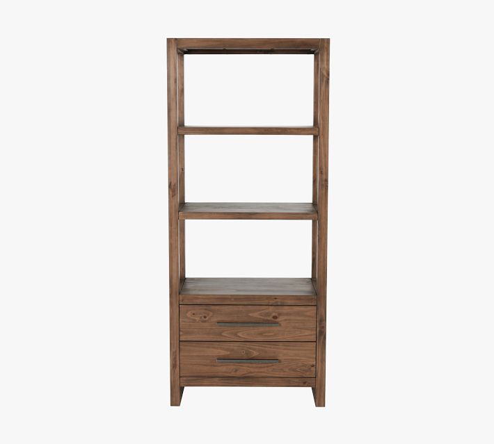 Harlo Open Bookcase With Drawers (30")