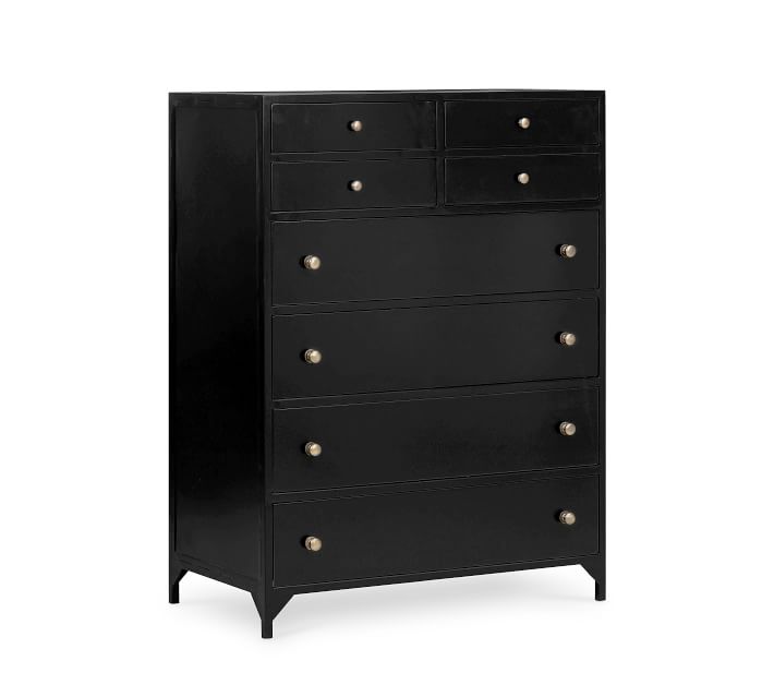 Harmon Metal 8-Drawer Tall Dresser (35.5")