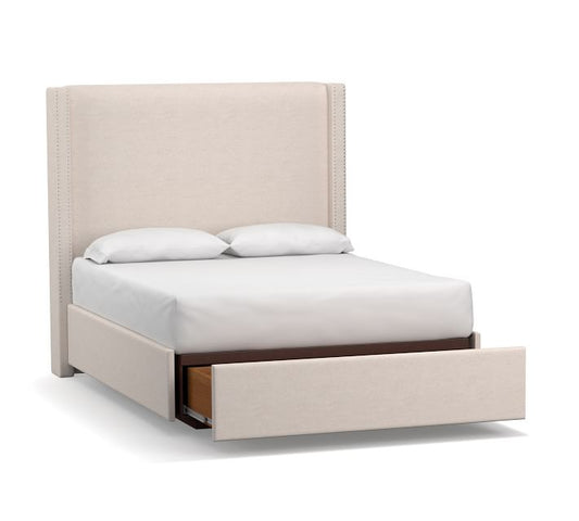 Harper Non-Tufted Upholstered Storage Platform Bed