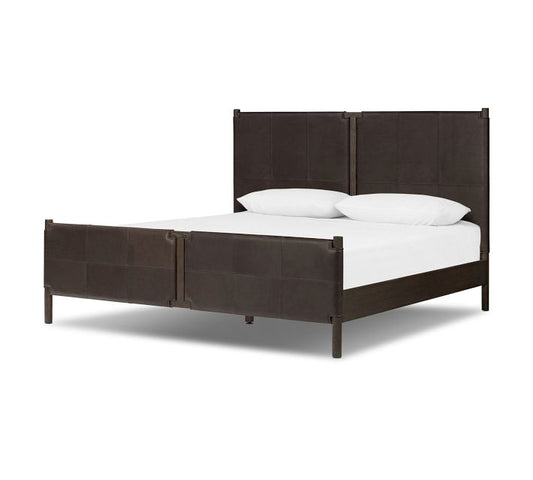 Hester Leather Platform Bed