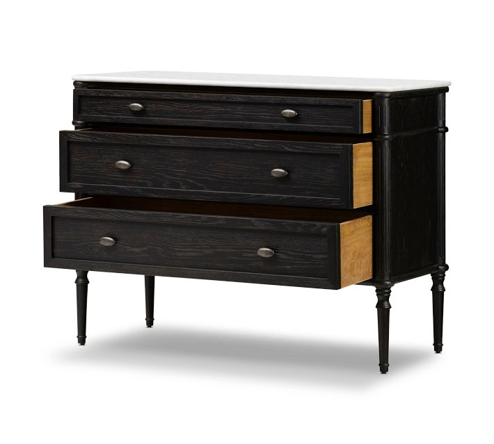 Hugo 3-Drawer Marble Chest (44")