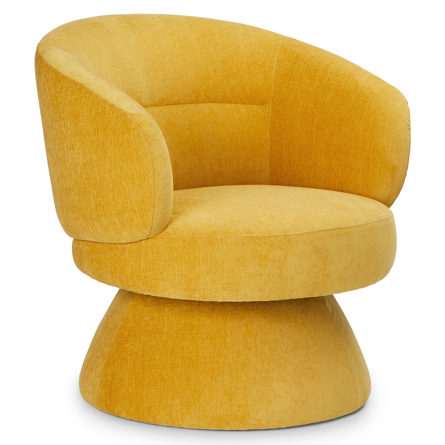 Makeva 31" Swivel Lounge Chair - Marigold Yellow