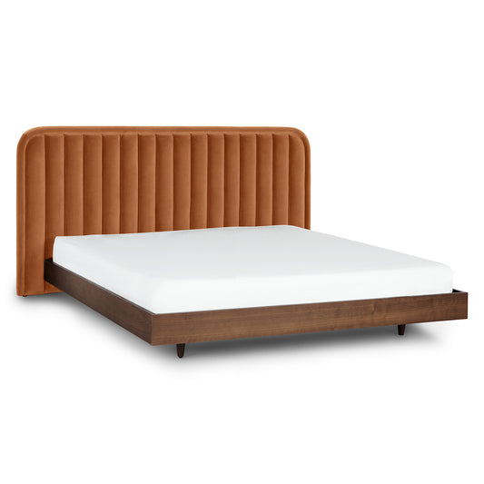 Rolph Plush Pacific Rust King Headboard
