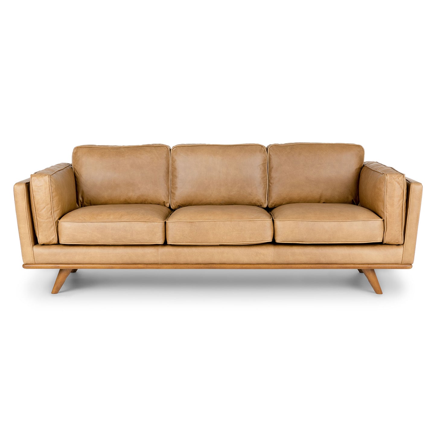 Timber 90" Leather Sofa - Charme Tan