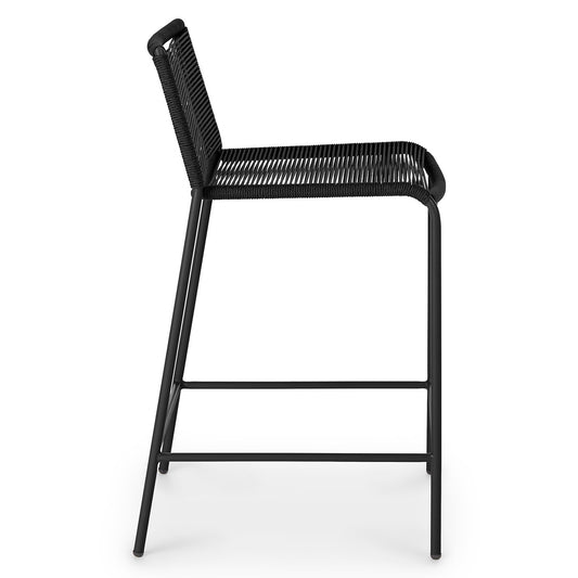 Zina Ember Black Counter Stool