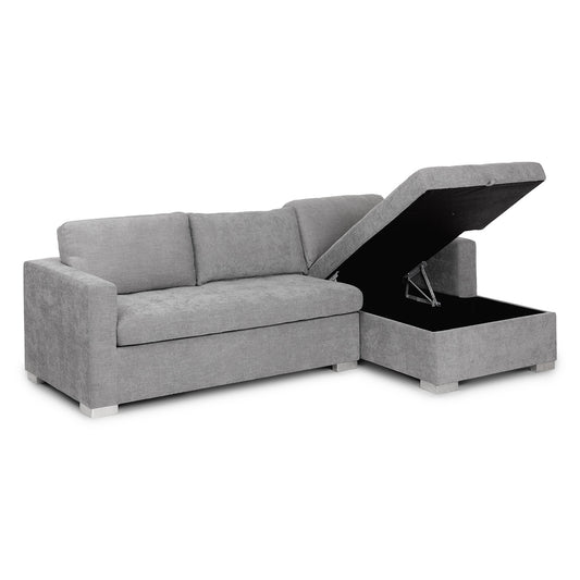 Soma 105" Right Sleeper Sectional - Dawn Gray