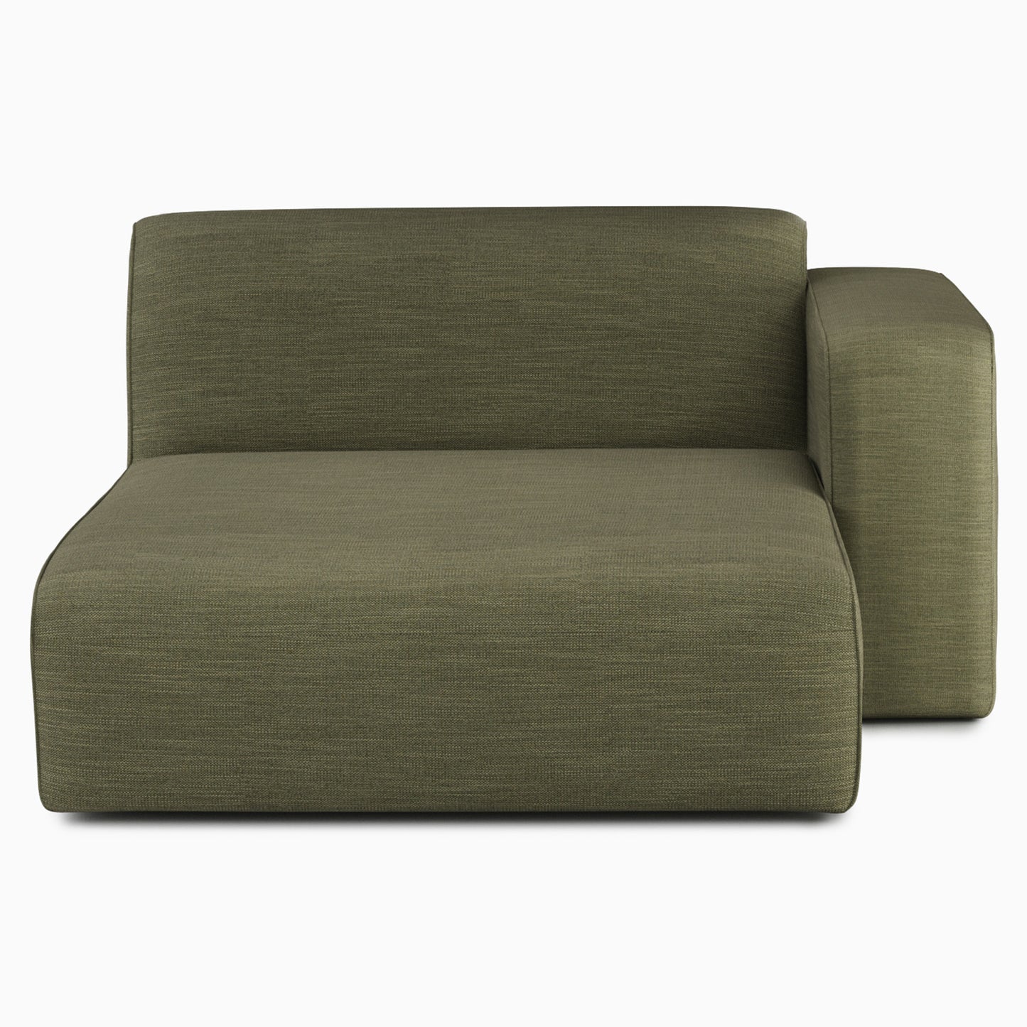 Sanna 53" Right Arm Chaise Module - Magnet Green