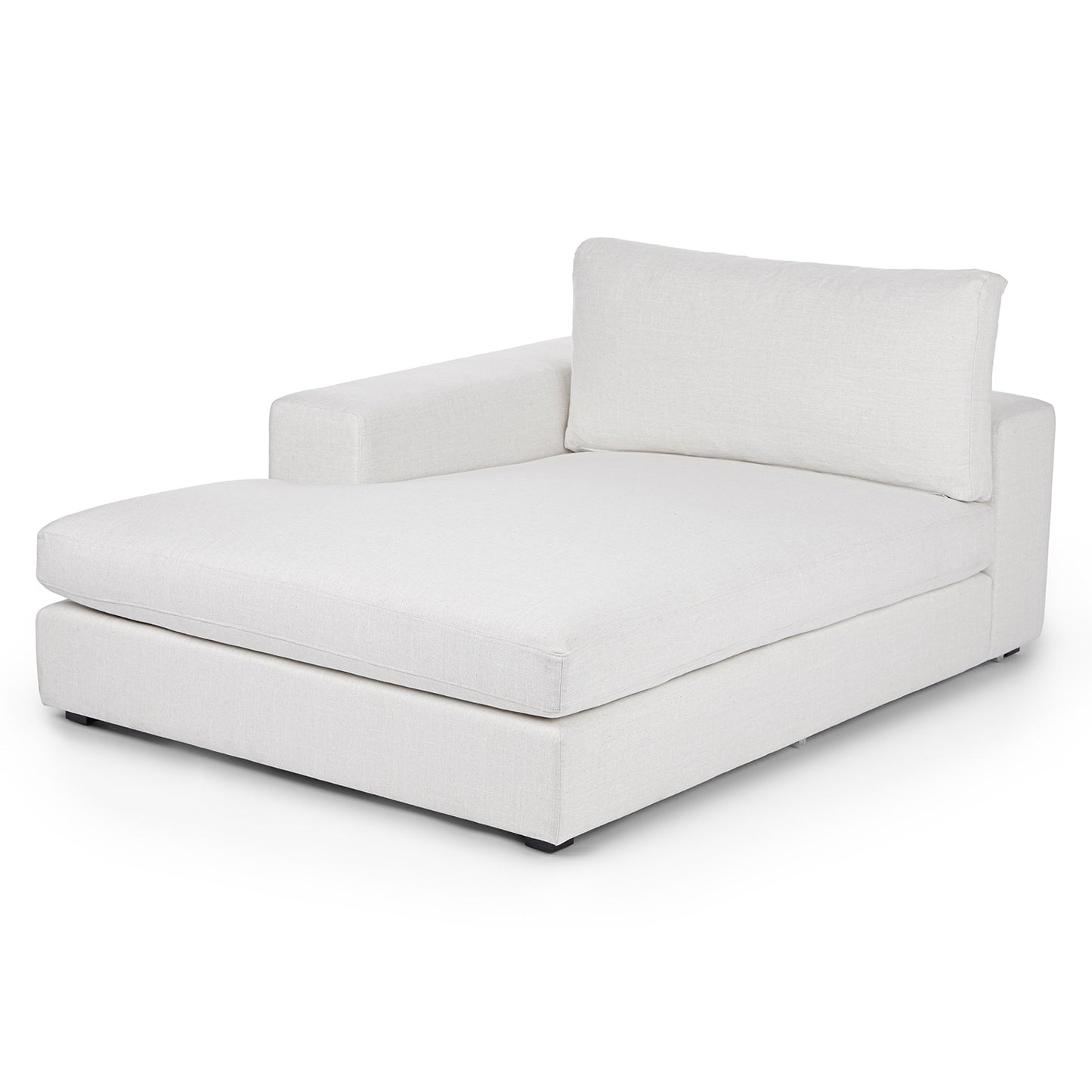Beta 49" Left Chaise Module - Quartz White