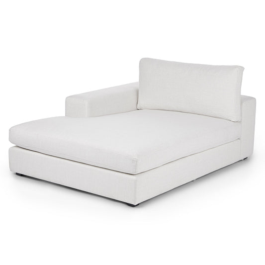 Beta 49" Left Chaise Module - Quartz White