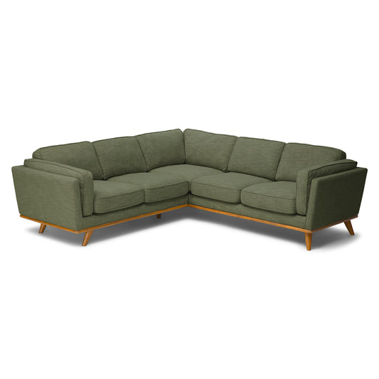 Timber 93" Corner Sectional - Olio Green