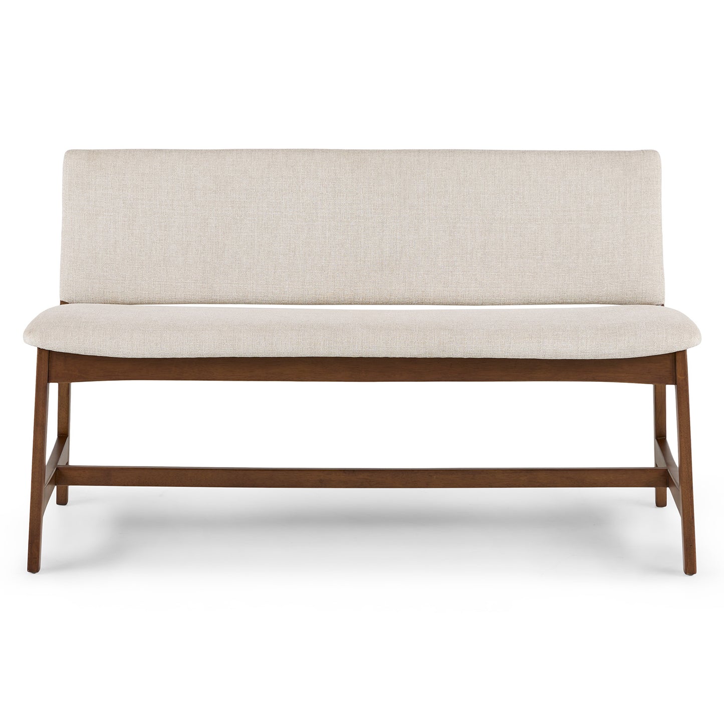 Nosh Chalk Gray Walnut Bench