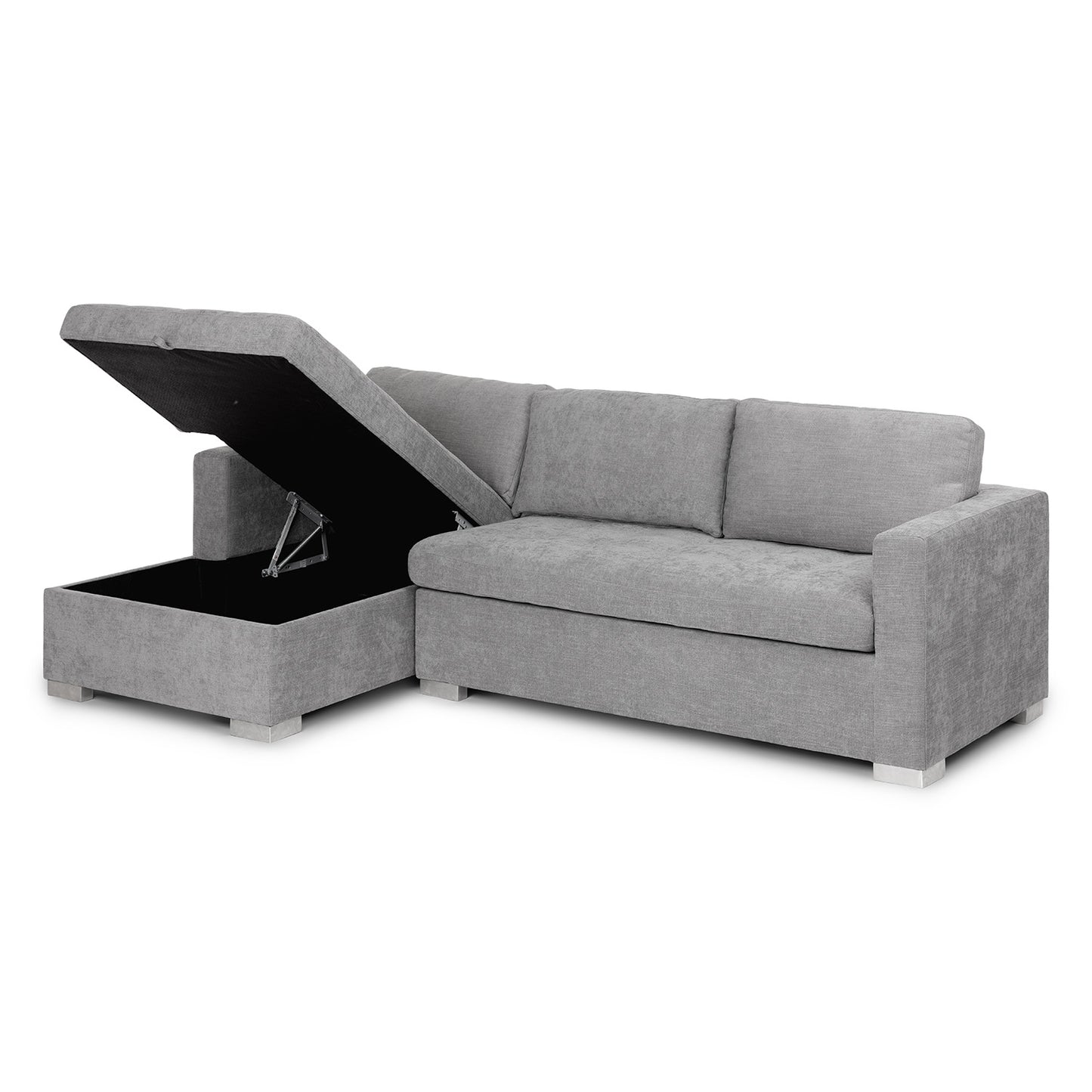 Soma 105" Left Sleeper Sectional - Dawn Gray