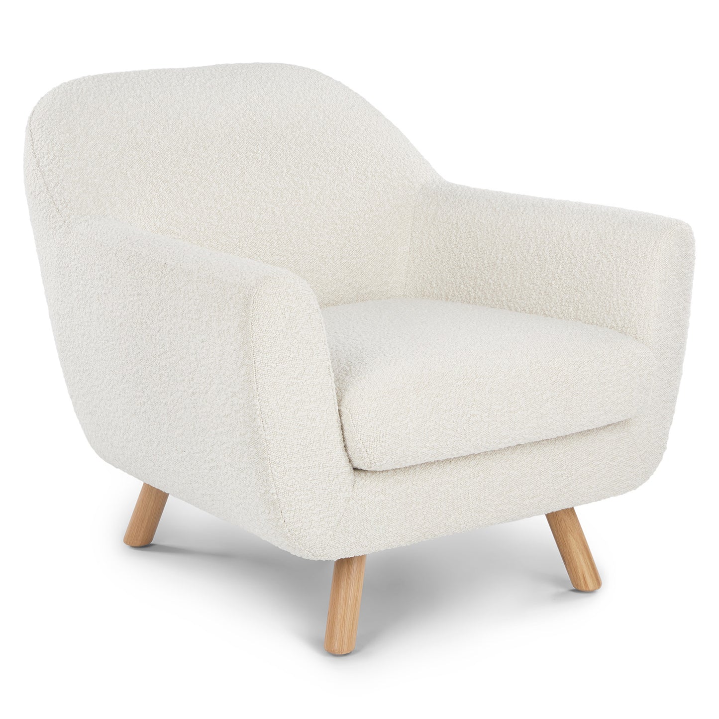 Gabriola 34" Lounge Chair - Ivory Bouclé