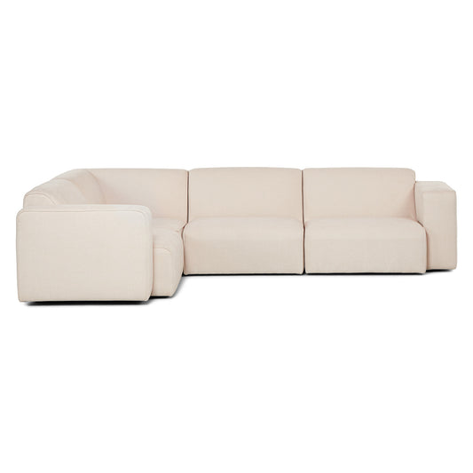 Sanna 122" Right Modular Corner Sectional - Magnet Ivory