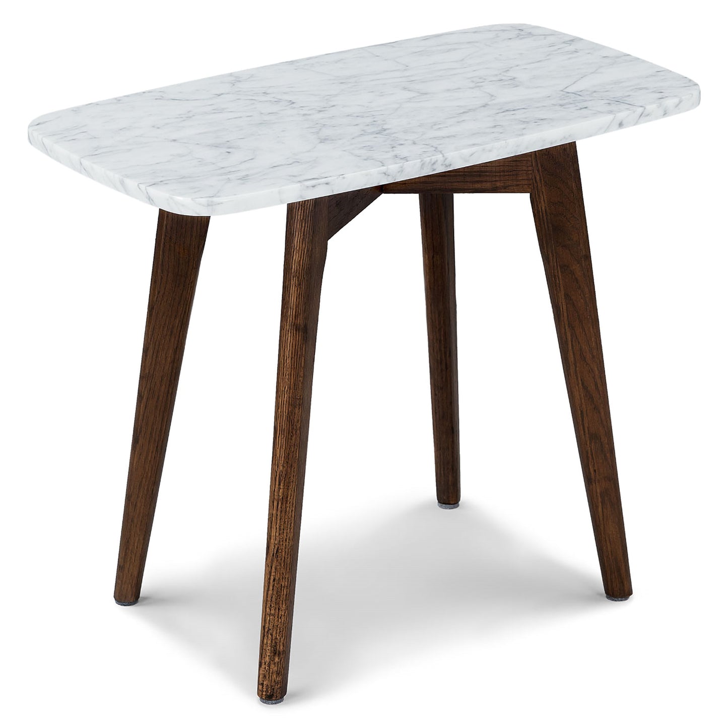 Vena Walnut Rectangular Side Table