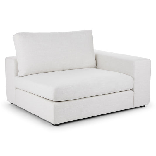 Beta 49" Right Arm Chair Module - Quartz White