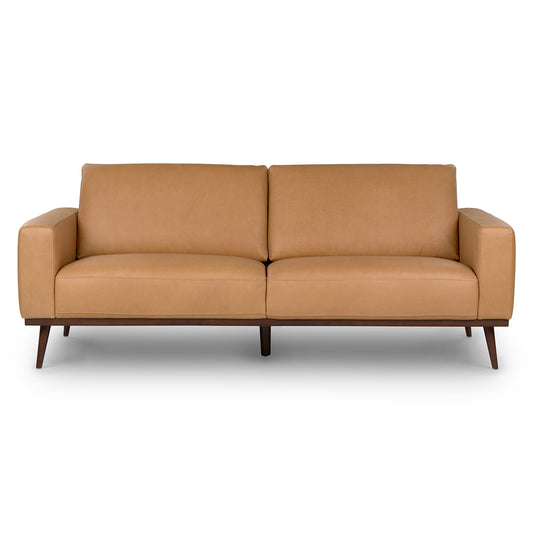 Rhett 84" Leather Sofa - Charme Tan