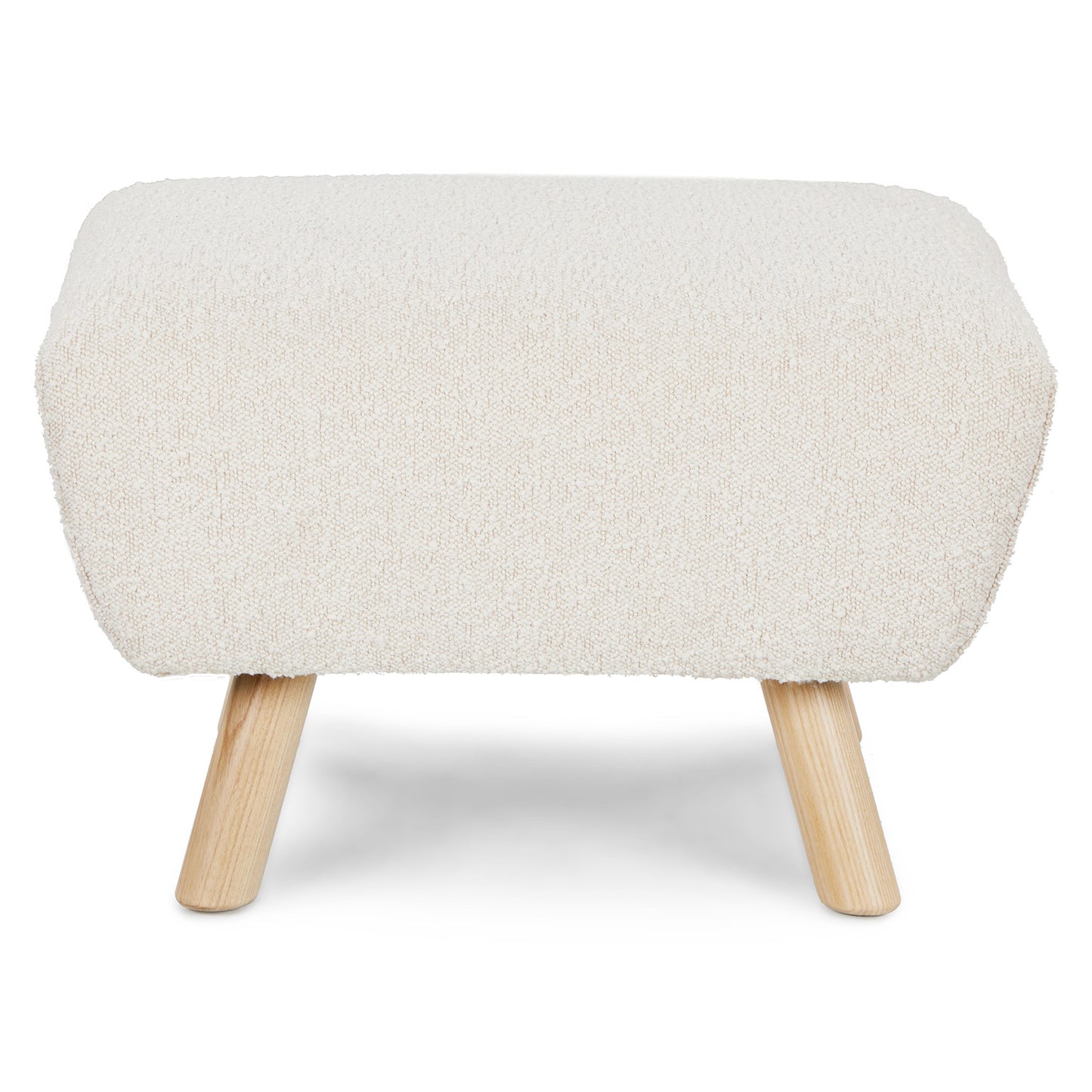 Gabriola 23" Ottoman - Ivory Bouclé