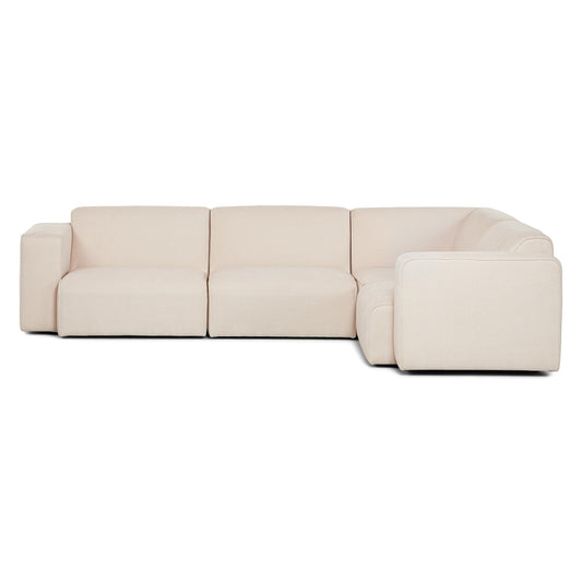 Sanna 122" Left Modular Corner Sectional - Magnet Ivory