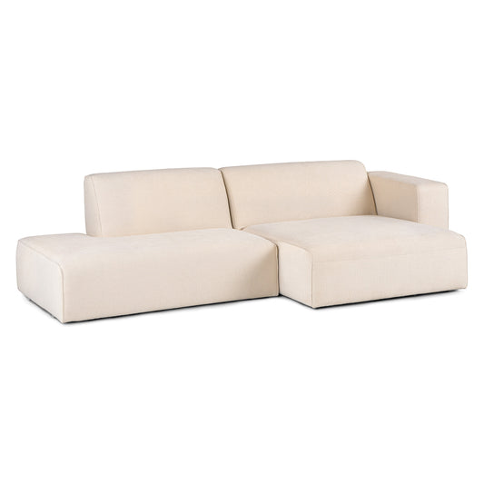 Sanna 107" Right Chaise Modular Sectional - Magnet Ivory