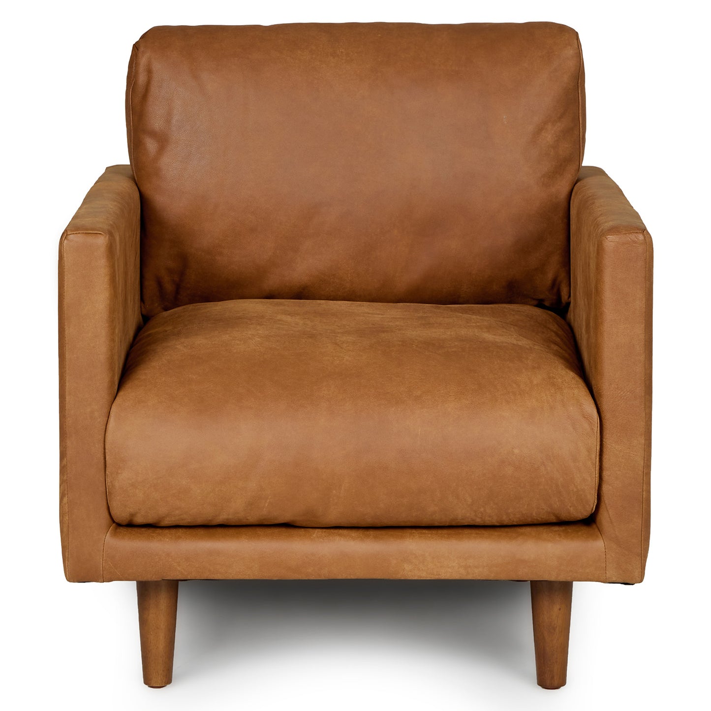 Nirvana 30" Leather Lounge Chair - Dakota Tan