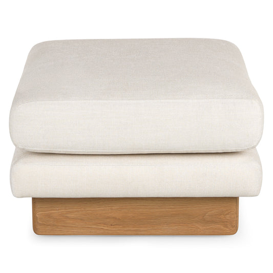 Kalok 34.5 Ottoman - Jasmine Ivory
