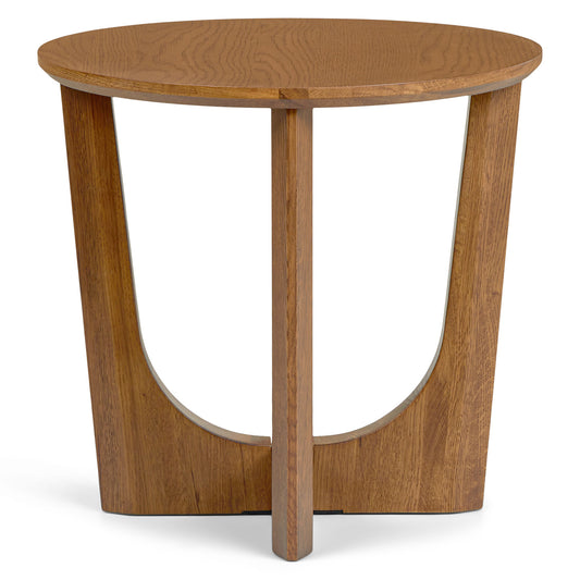 Tovi Smoked Oak Side Table