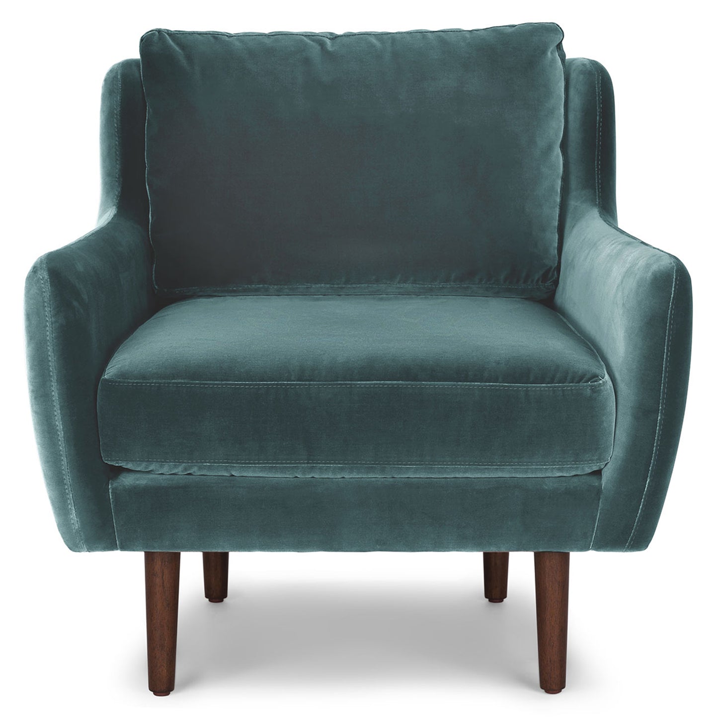 Matrix 30.5" Velvet Lounge Chair - Pacific Blue