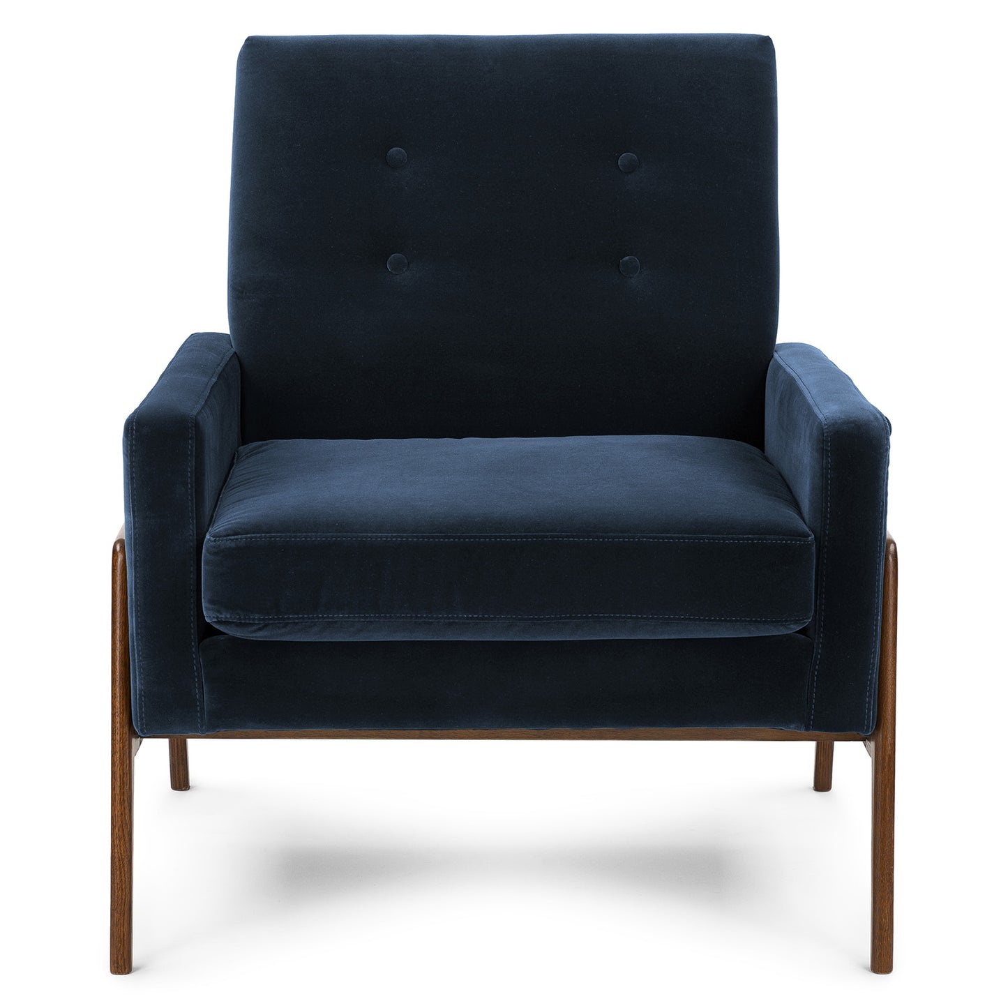 Nord 29" Velvet Lounge Chair - Cascadia Blue