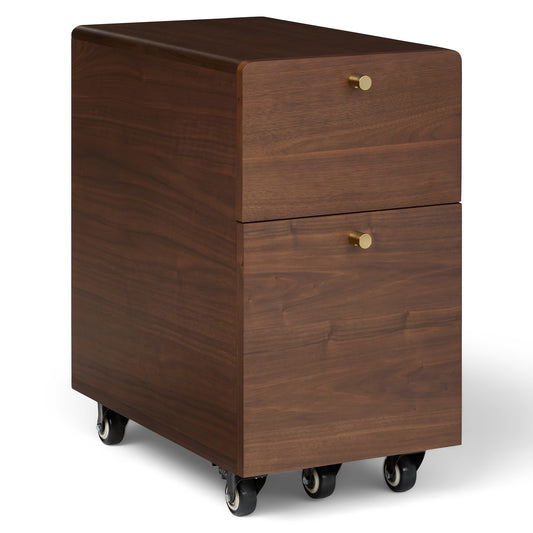 Krossa Walnut File Cabinet