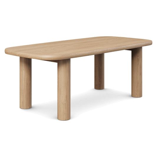 Muhly White Oak Dining Table For 6