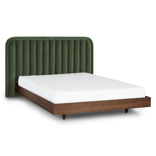 Rolph Plush Pacific Green Queen Headboard