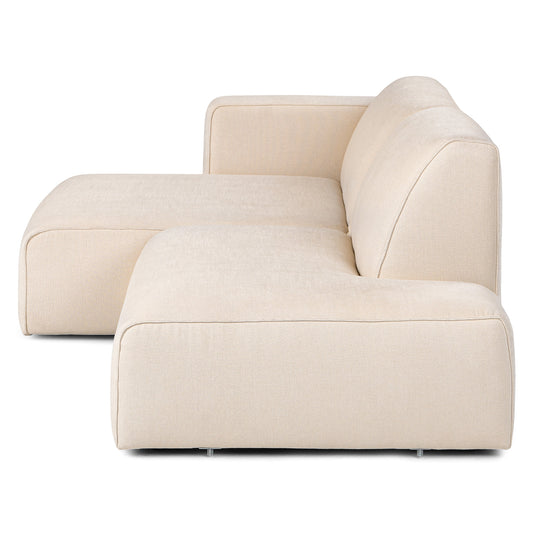 Sanna 107" Left Chaise Modular Sectional - Magnet Ivory