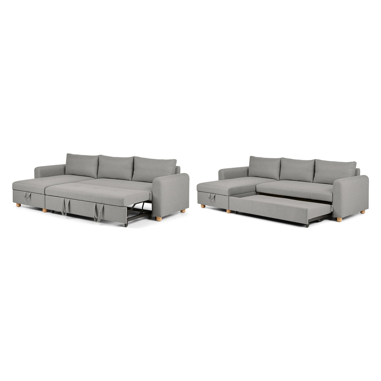 Nordby 104" Reversible Sleep Sectional - Pep Gray