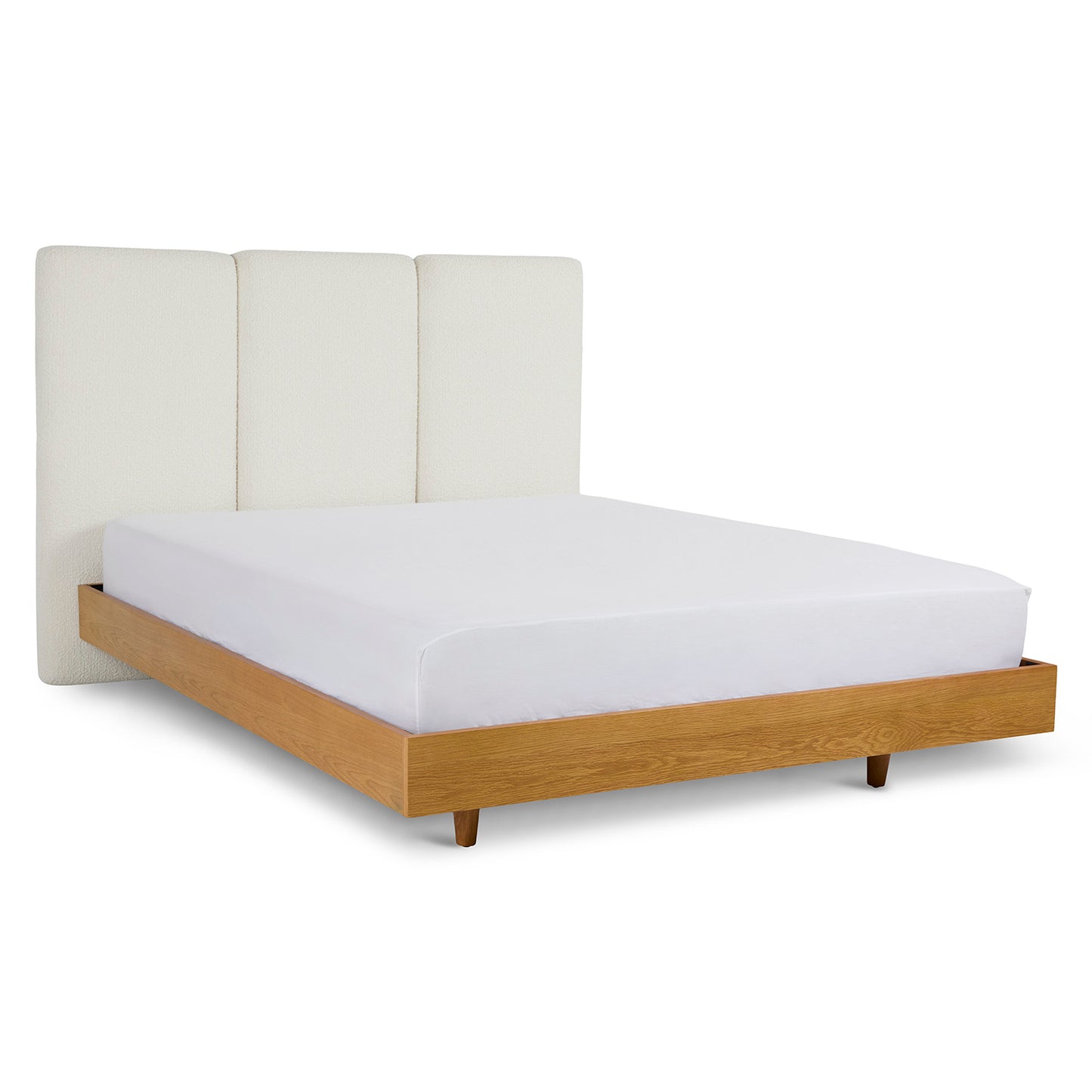 Noel Lunaria White Bouclé Queen 48" Headboard