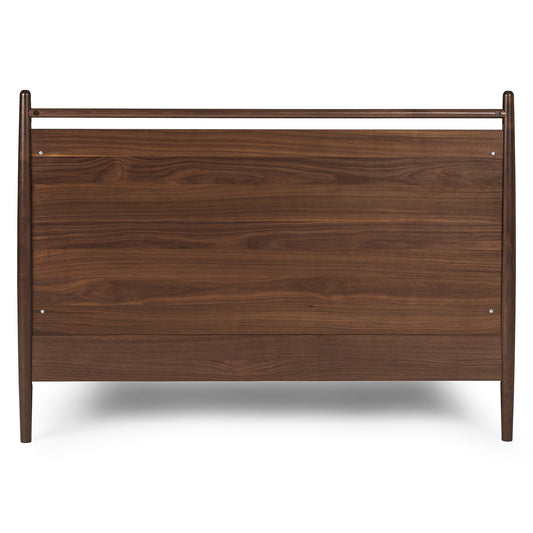 Lenia Panel Walnut Queen Bed