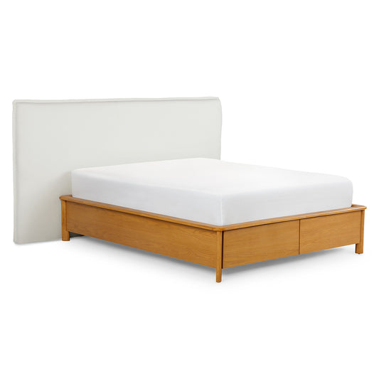 Saba Boulevard White Queen Headboard