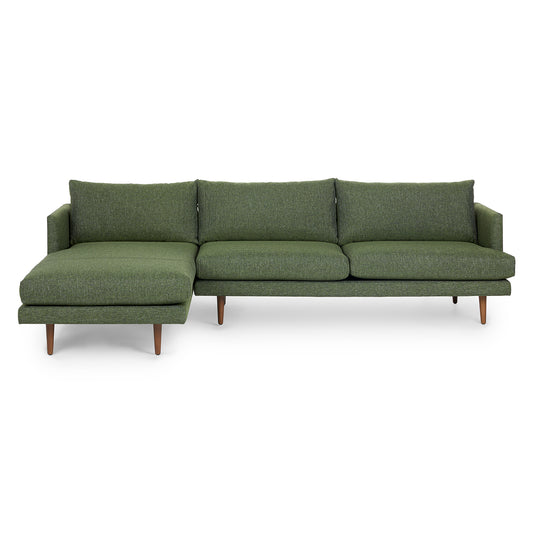 Burrard 112" Left Sectional - Forest Green