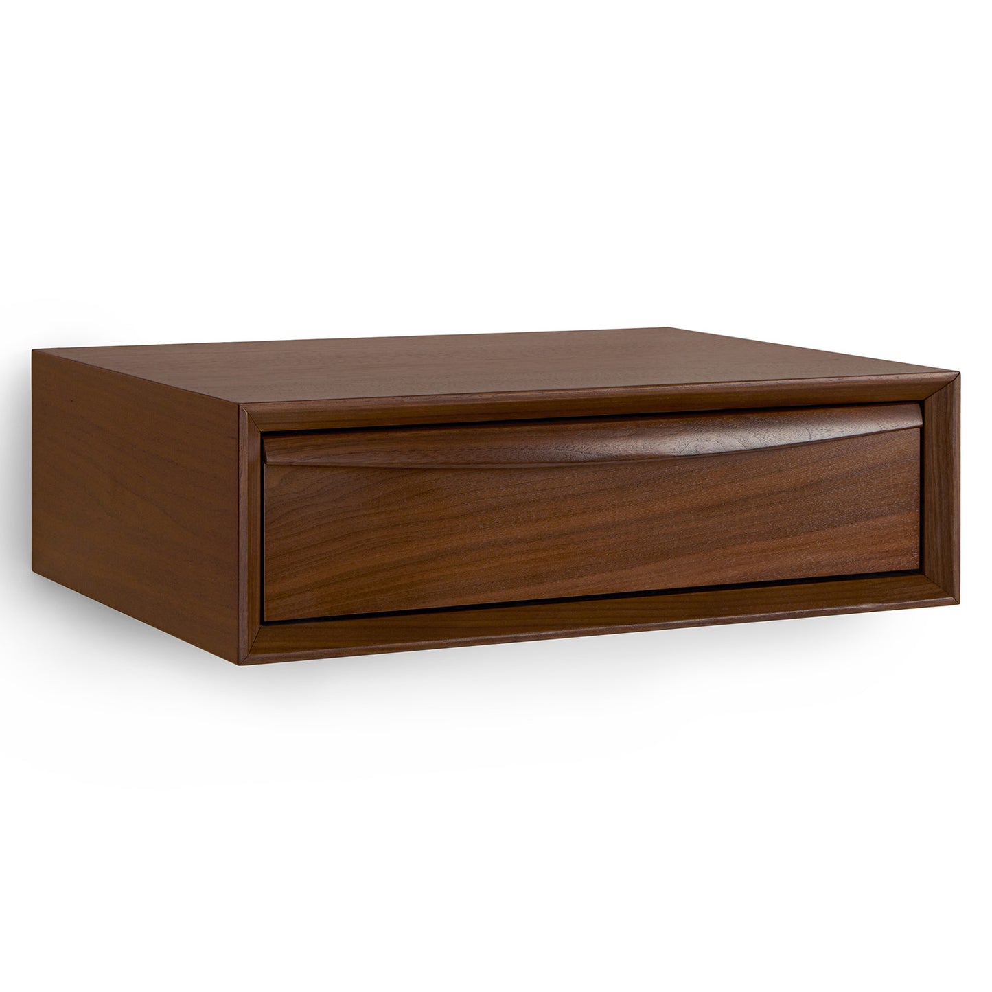 Lenia Walnut Floating Nightstand