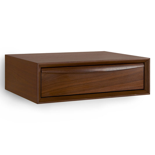 Lenia Walnut Floating Nightstand