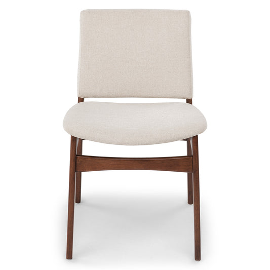 Nosh Chalk Gray Walnut Dining Chair