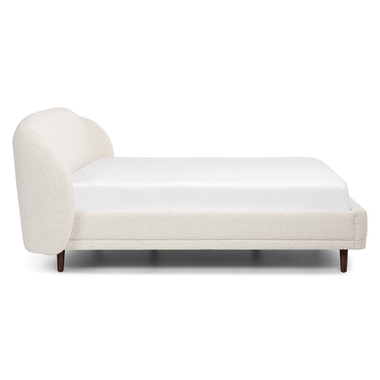 Kayra Ivory Bouclé King Bed