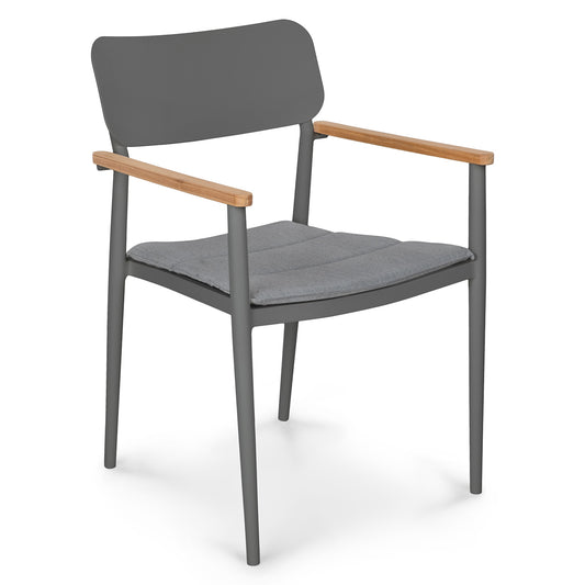 Elan Dark Gray Stackable Dining Chair