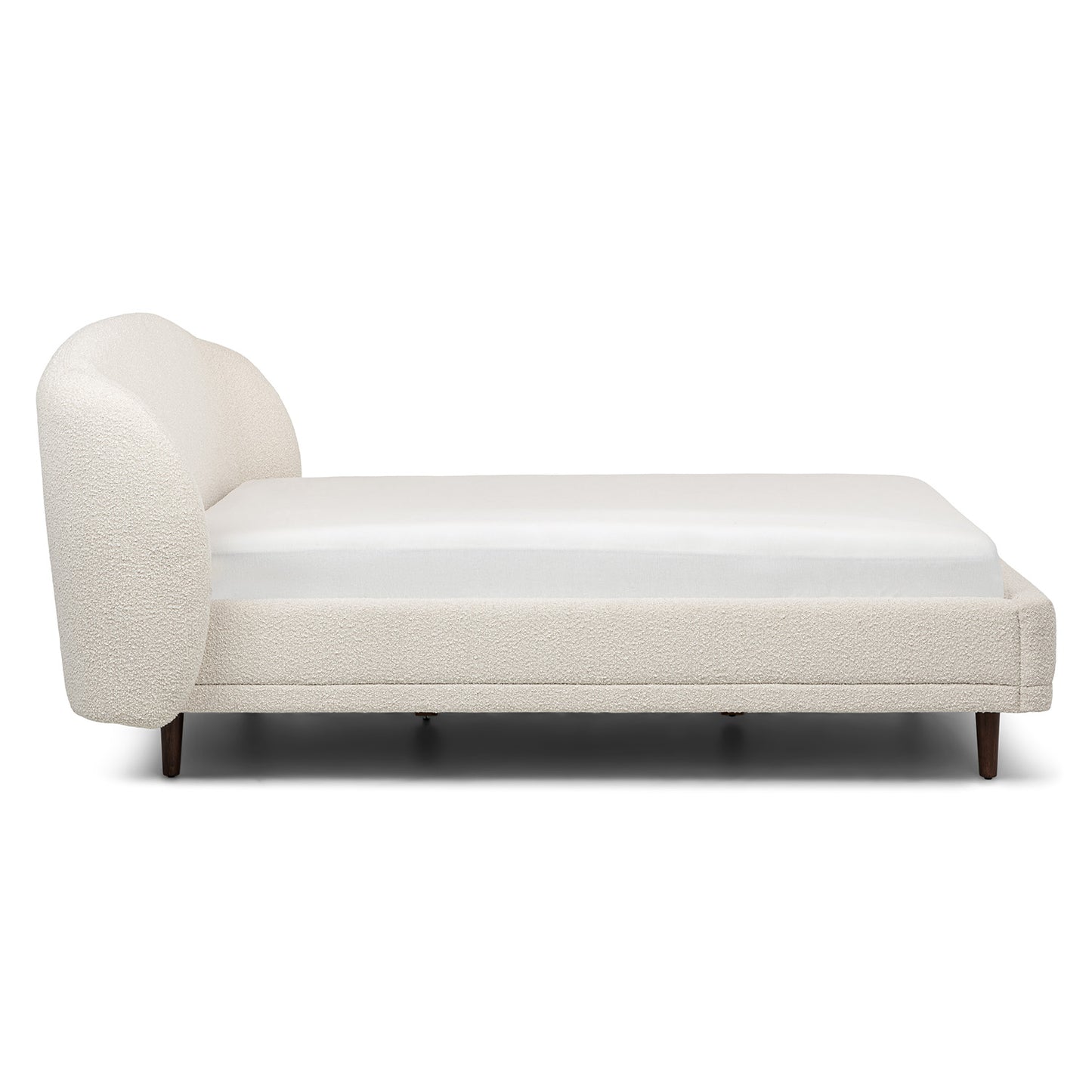 Kayra Ivory Bouclé Queen Bed