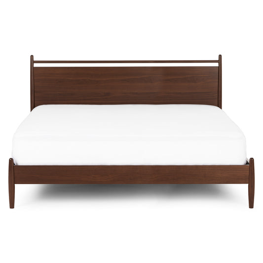 Lenia Panel Walnut King Bed