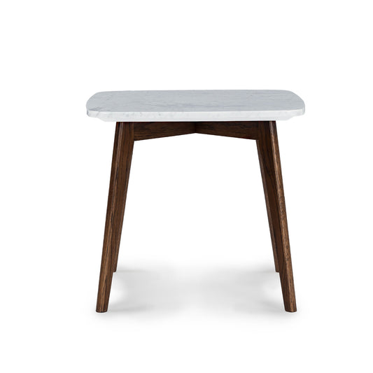 Vena Walnut Square Side Table