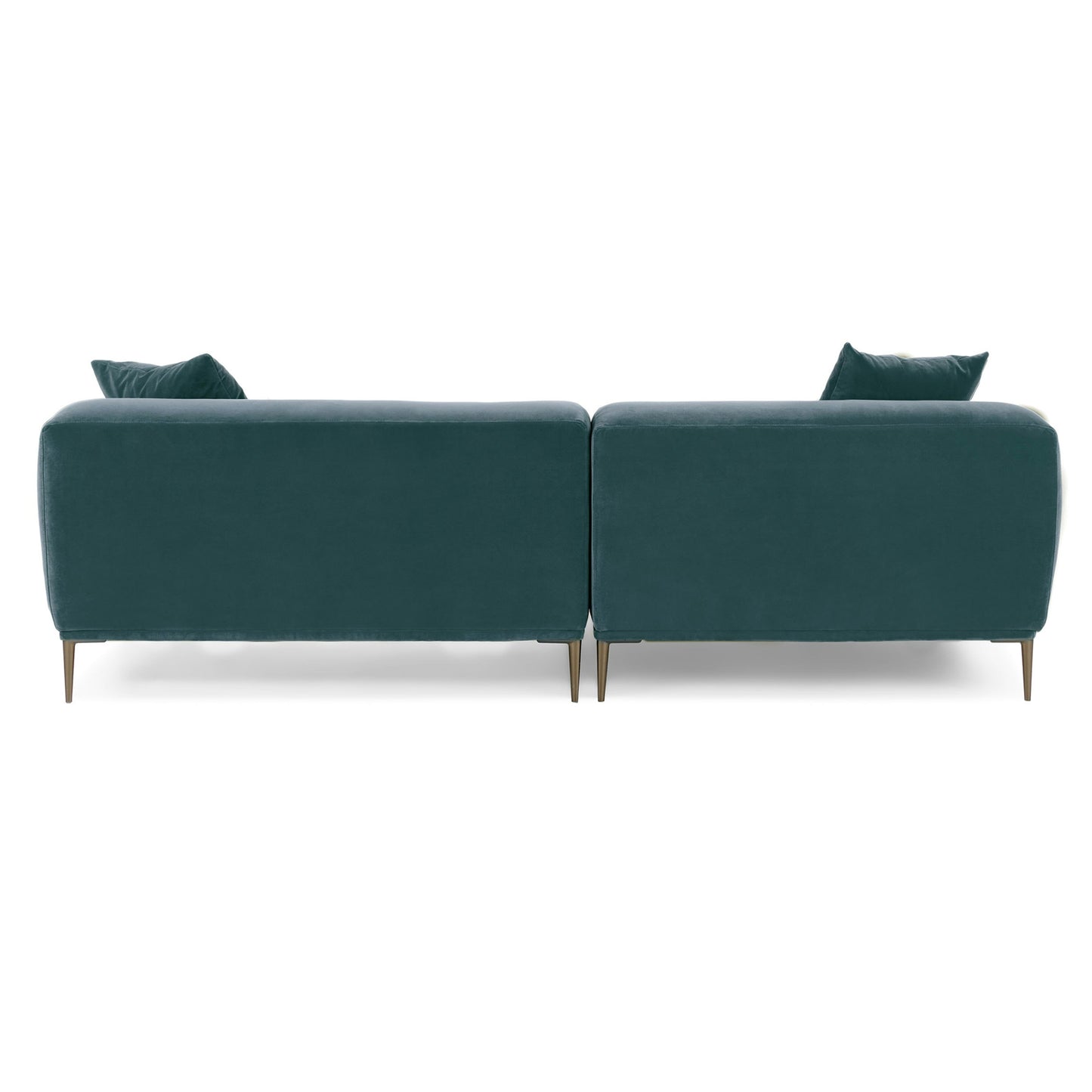 Abisko 94.5" Velvet Left Sectional - Plush Pacific Blue