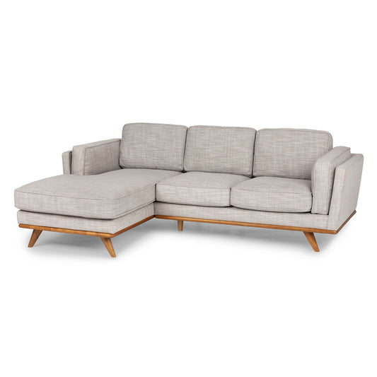 Timber 93" Left Sectional - Rain Cloud Gray