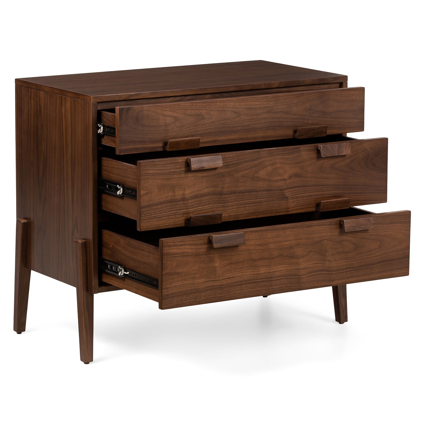 Vireo Walnut 3-Drawer Chest