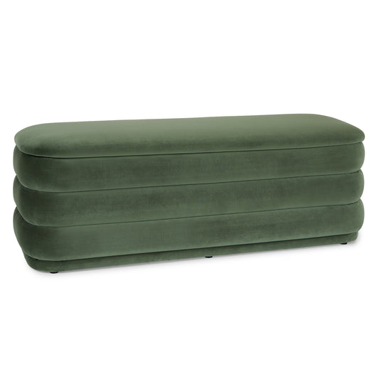 Rolph Plush Pacific Green Bench